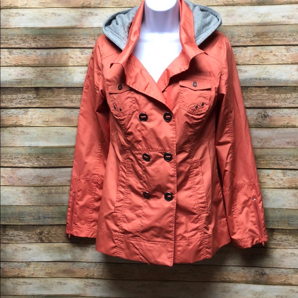 Hurley Double Breasted Style Hooded Jacket size S